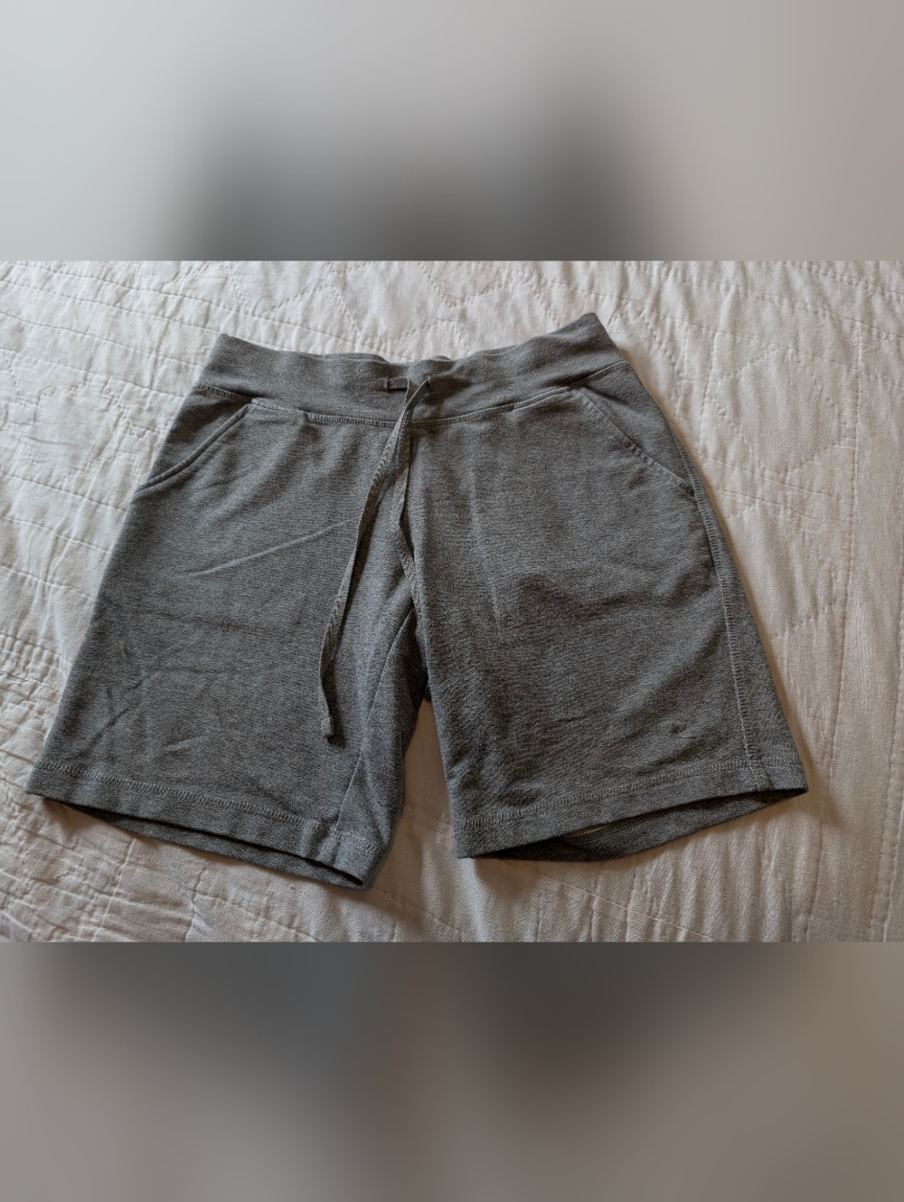 Danskin Heather Gray Athletic Knit Drawstring Shorts